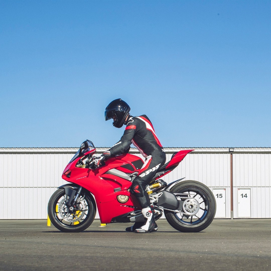 Spidi Laser Pro Tuta in moto forata a un pezzo nero/rosso 58 Figura 4