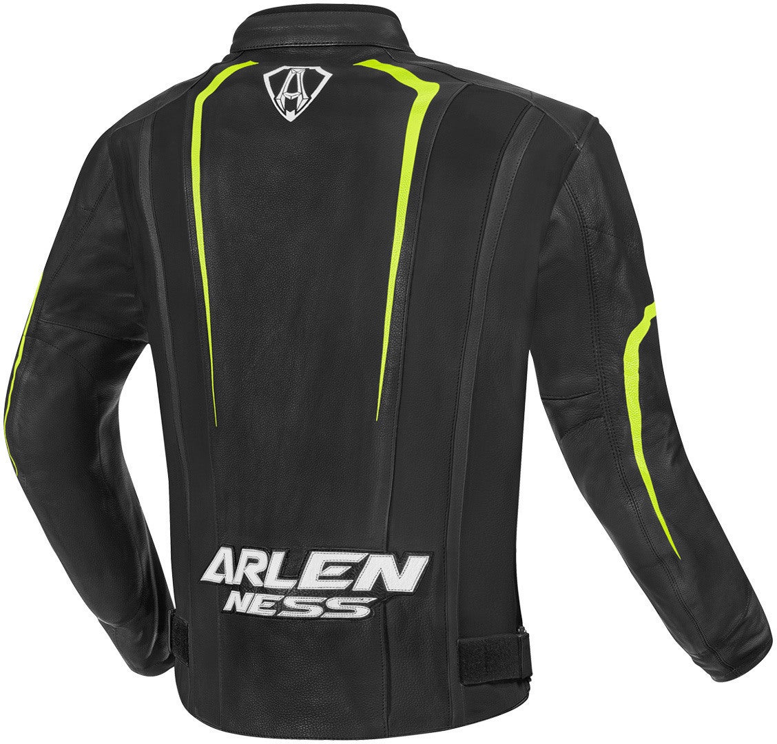 Arlen Ness Motegi Blouson moto noir/jaune néon 58 Figure 2