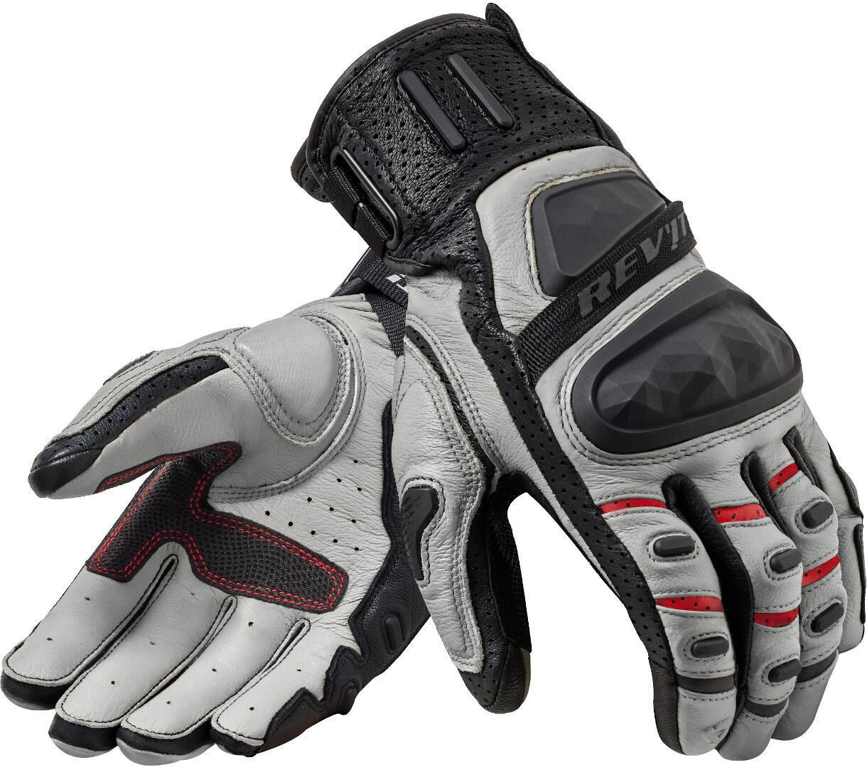 Revit Cayenne 2 Guanti Moto nero/argento L Figura 1