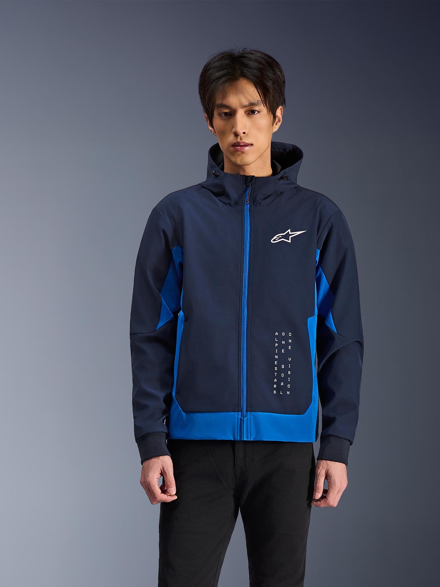 Side view of Alpinestars Radium Tech Motorcycle Zip Hoodie