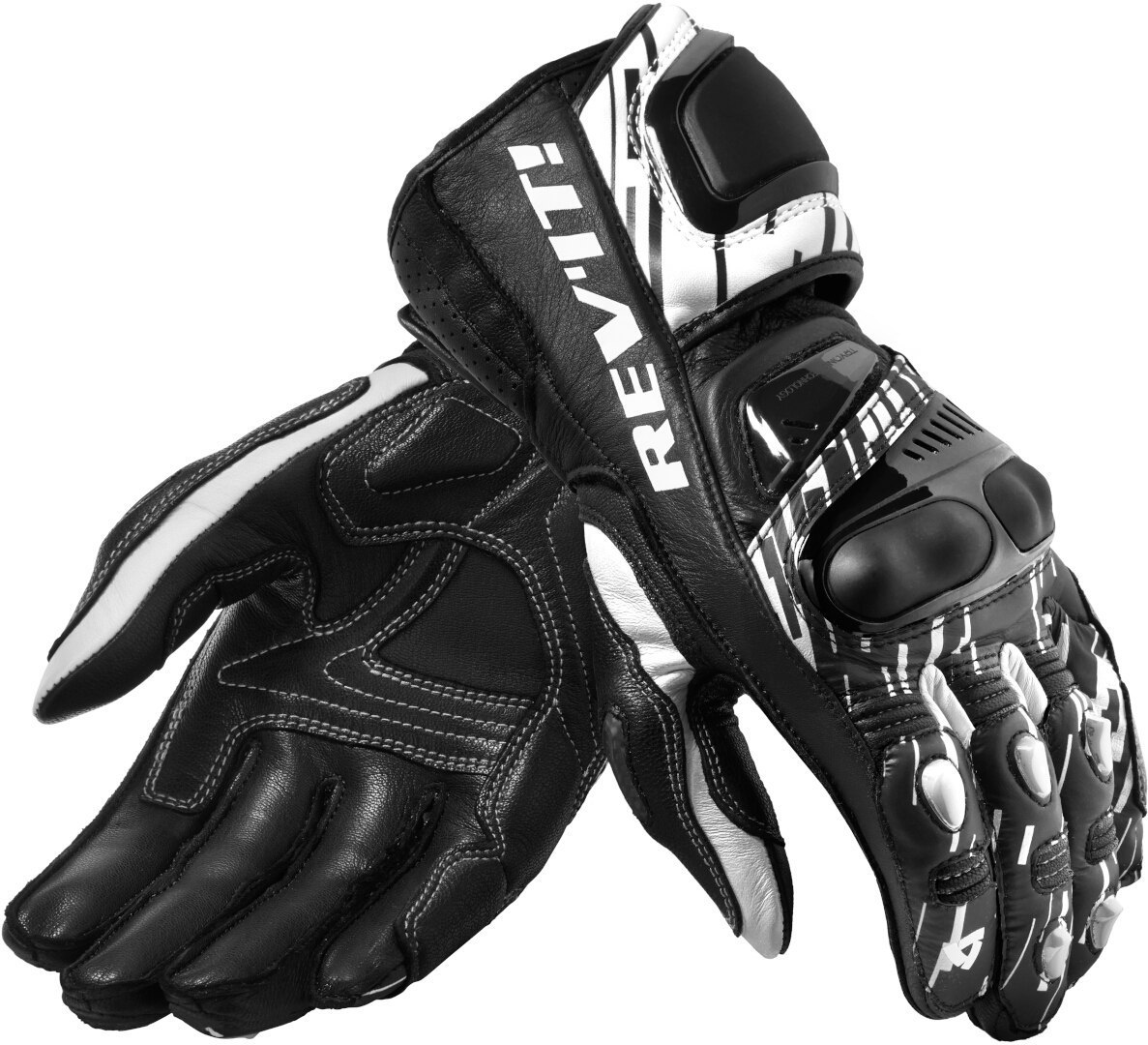 Revit Quantum 2 Motorcycle Gloves white/black L Figure 1