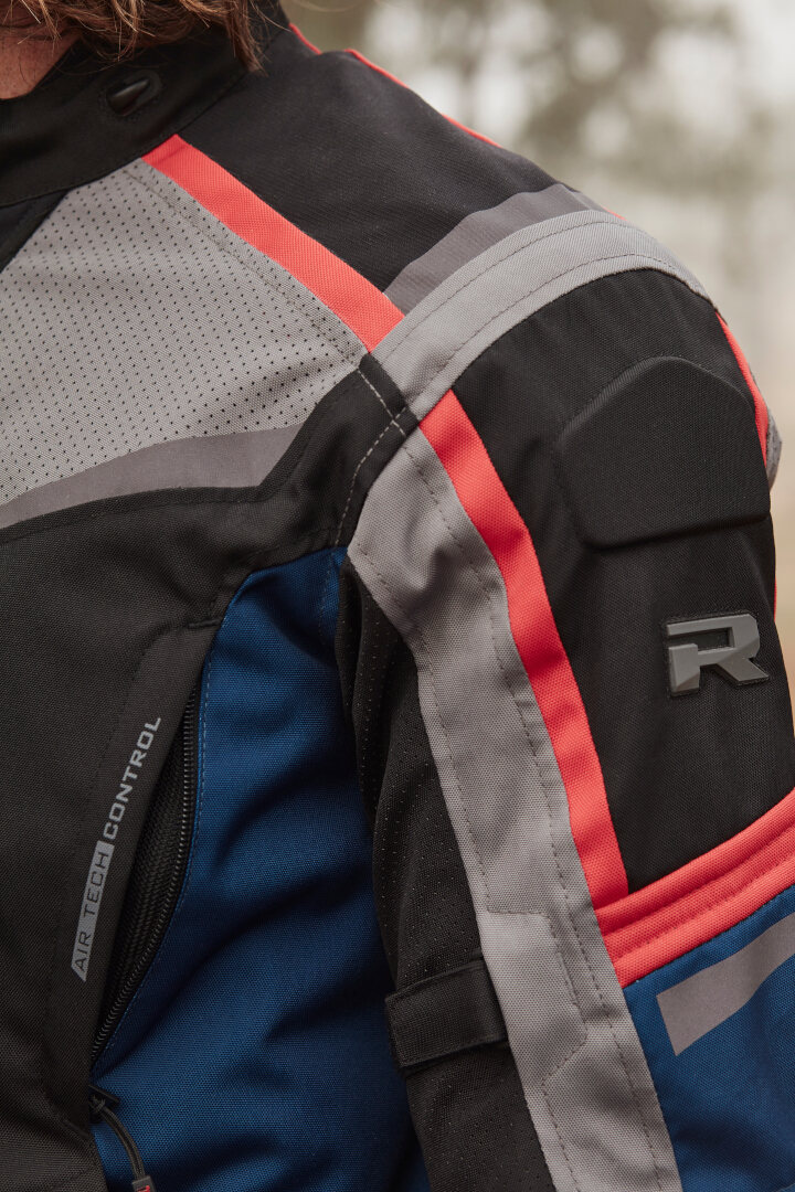 Richa Tundra waterproof Motorcycle Textile Jacket grey/black/red L Figure 6