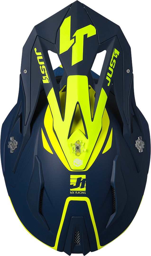 Just1 J18 Pulsar Casco motocross blu/giallo S (55/56) Figura 2
