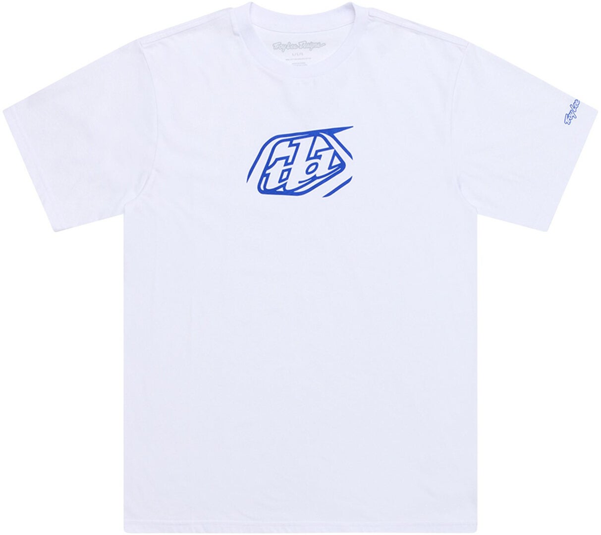 Troy Lee Designs Badge T-shirt à manches courtes Blanc/bleu L Figure 1