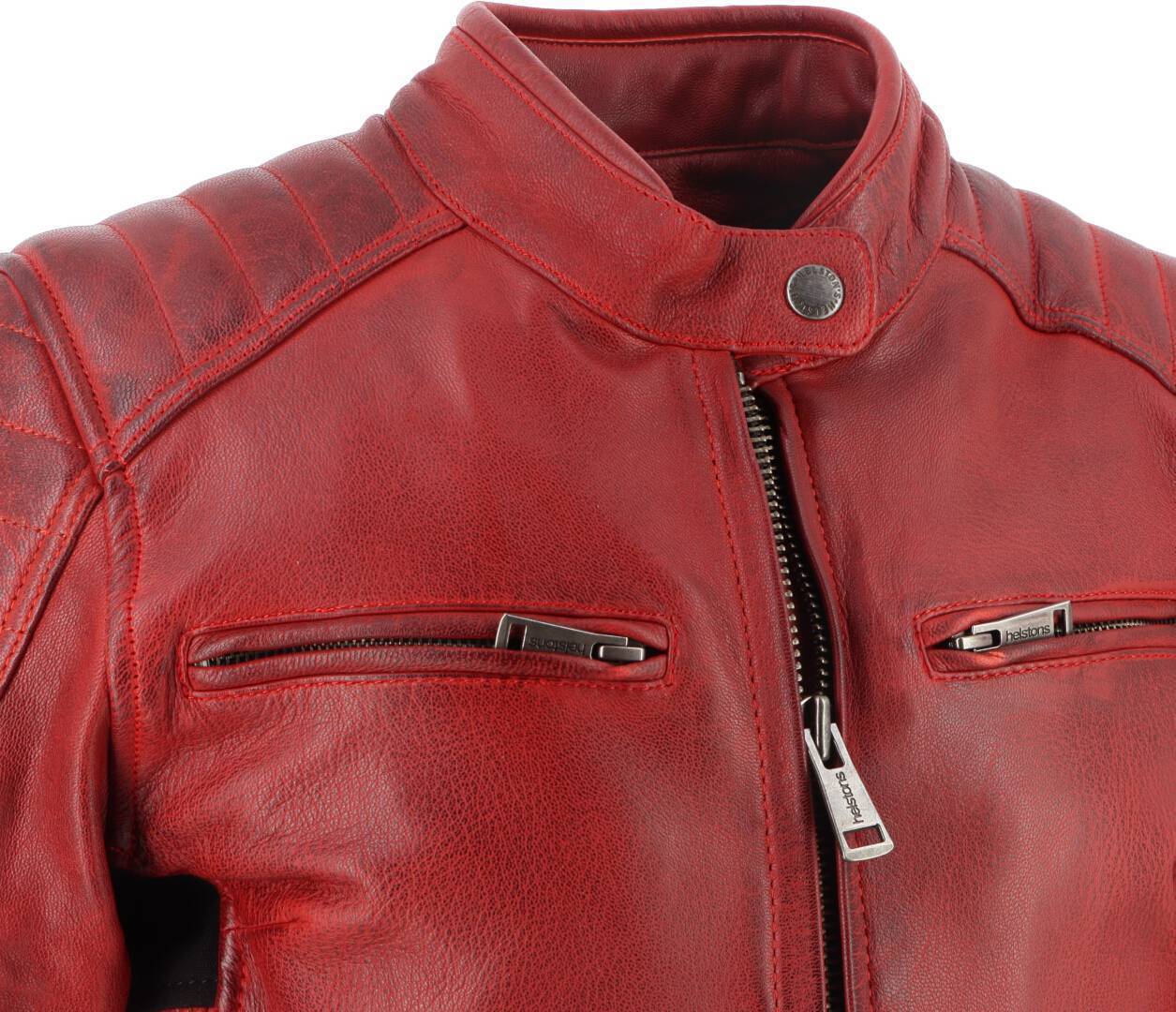 Helstons Jody Ladies Motorcycle Leather Jacket red XXL Figure 5