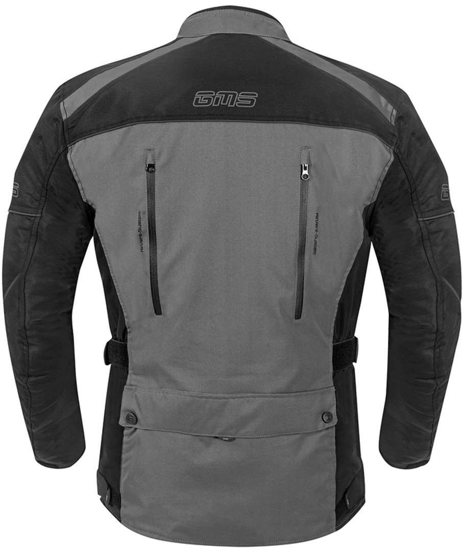 GMS Temper Motorrad Textiljacke grau/schwarz XL Abbildung 2