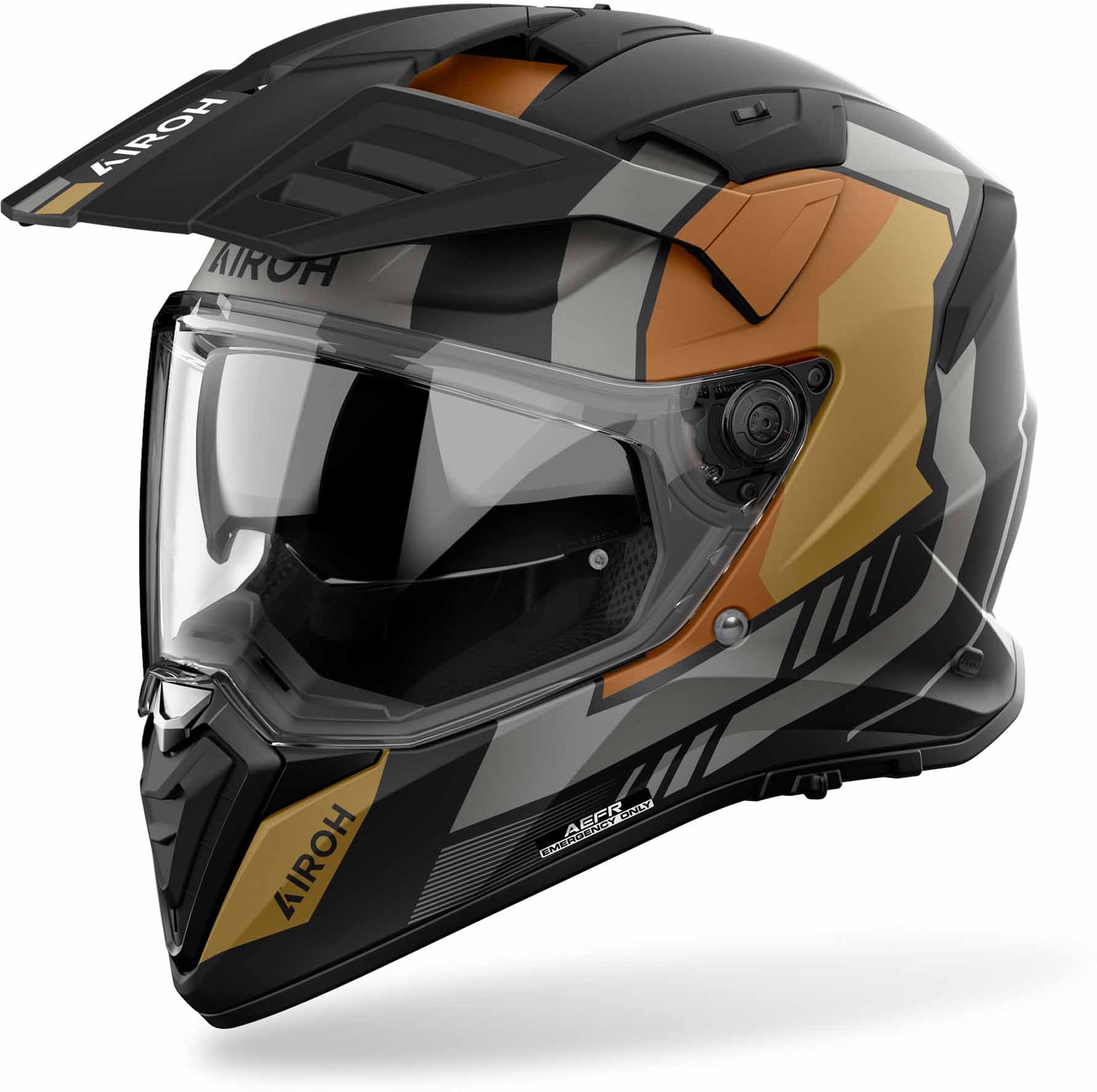 Airoh Band Horn Capacete de Enduro Cinza fosco/dourado S (55/56) Figura 1
