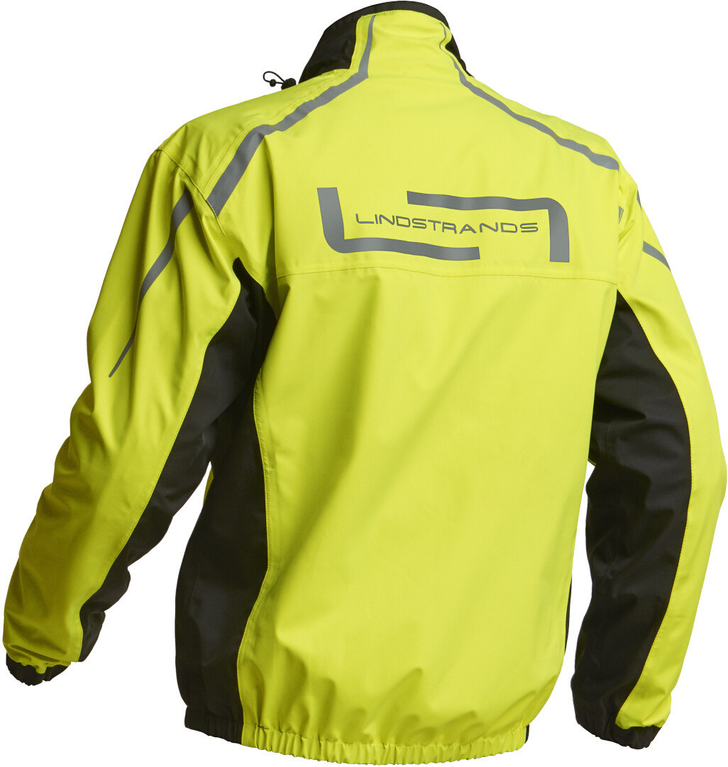 Lindstrands DW+ Motorfiets regenjas Geel/zwart S Figuur 2