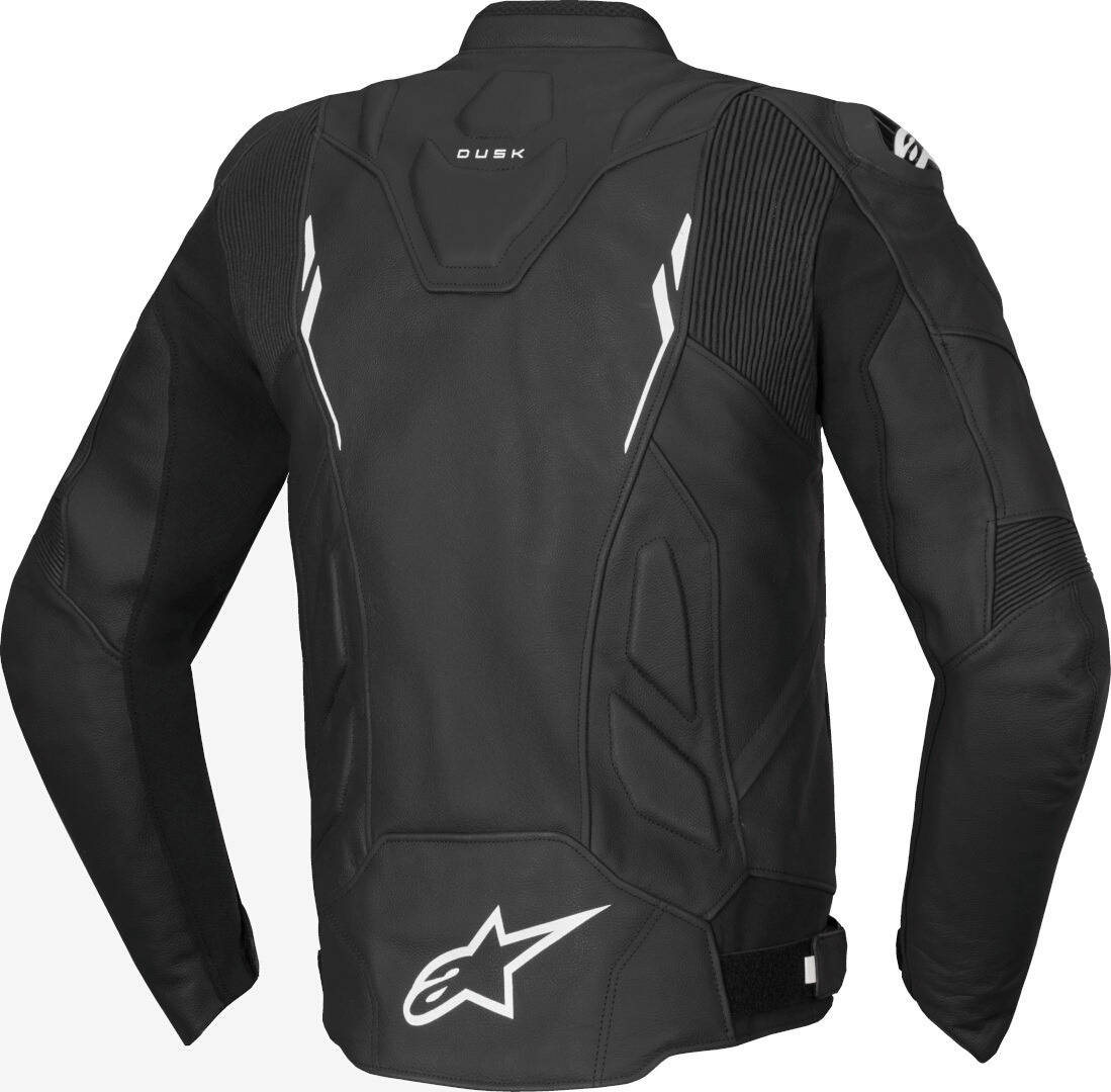 Alpinestars Dusk Motorcycle Leather Jacket black/white 58 Figure 2