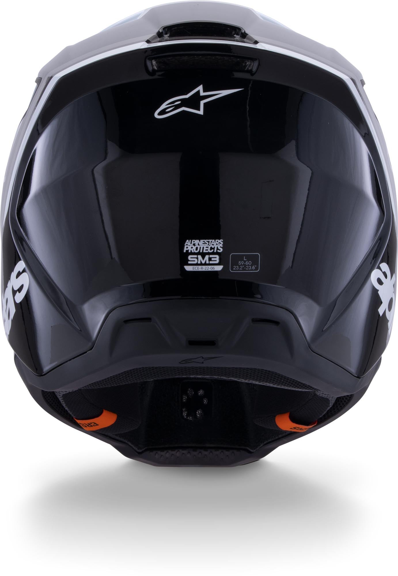 Alpinestars S-M3 Radium Motocross Helmet black/white/grey M (57/58) Figure 4