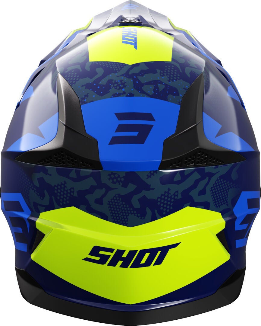 Shot Pulse Airfit Motocross Helmet blue/black/yellow S (55/56) Figure 2