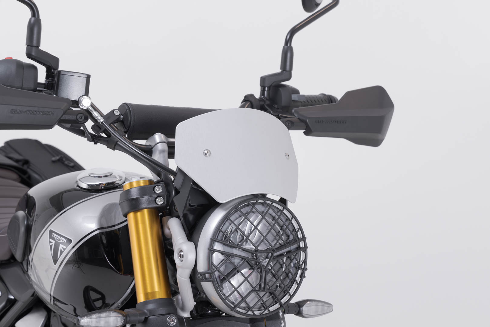 Parbrizul SW-Motech - Argintiu. Triumph Scrambler 400 X (23-). Figura 2