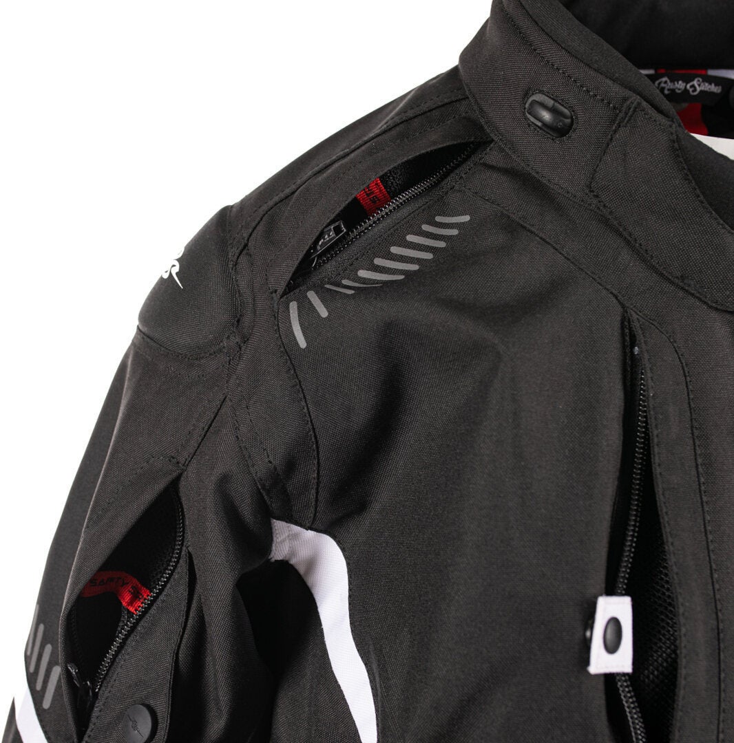 Rusty Stitches Taylor Waterproof Ladies Motorcycle Textile Jacket black/white 38 Figure 6