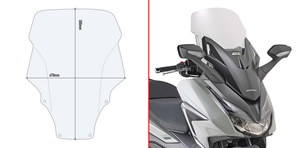 GIVI Vindruta Figur 1