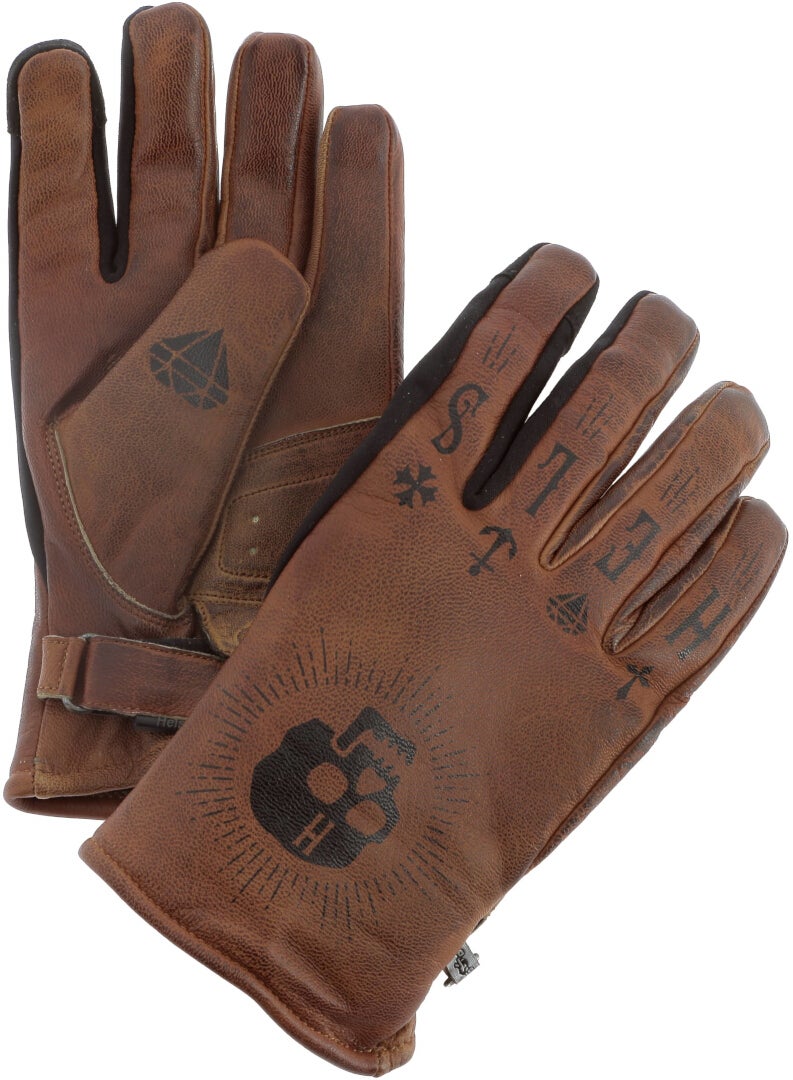 Helstons Kustom Vinter motorcykelhandsker Caramel 9 Figur 2