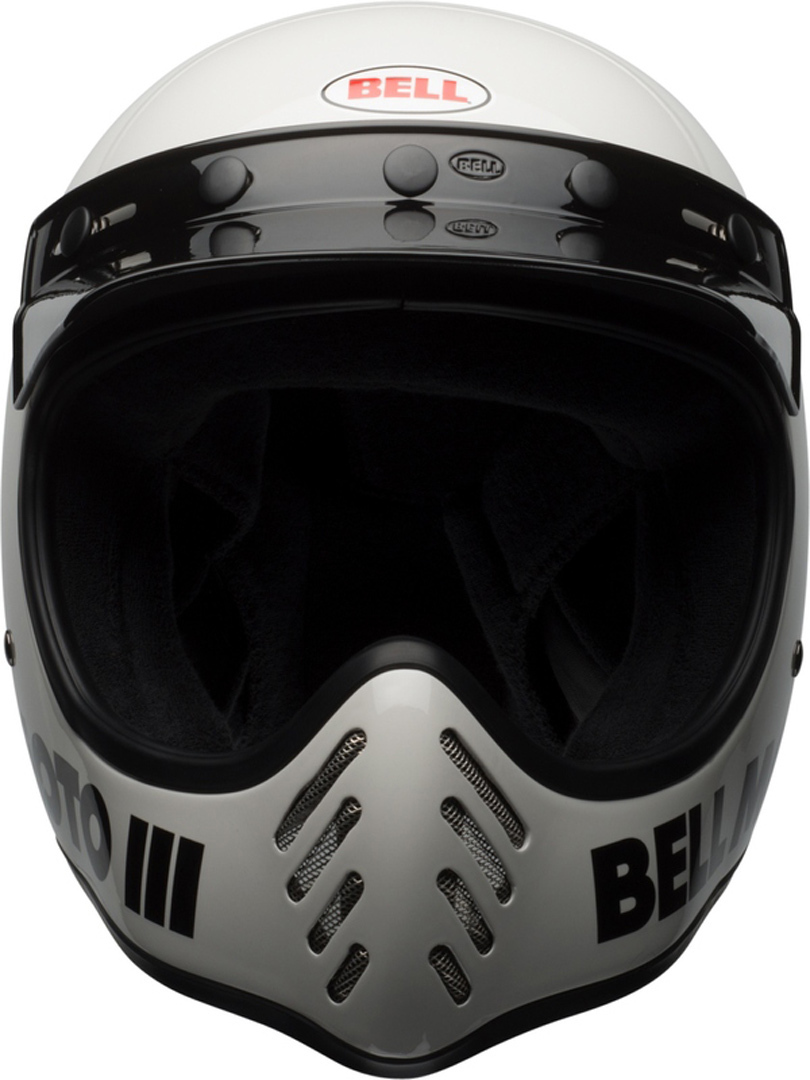 Bell Moto-3 Classic Motocross hjälm Vit Man (57/58) Figur 3