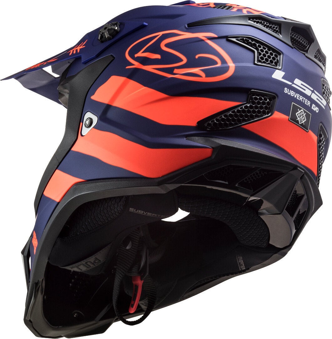 LS2 MX700 Subverter Evo Cargo Casco motocross Blu opaco S (55/56) Figura 5