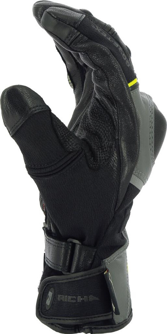 Richa Atlantic Gore-Tex vattentäta motorcykelhandskar svart/grå/gul XL Figur 2