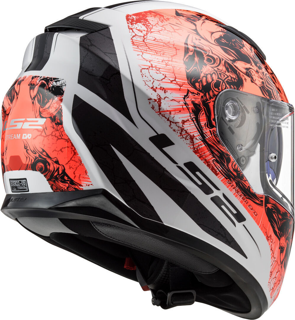 LS2 FF320 Stream Evo Throne Casque Blanc/Orange S (55/56) Figure 9