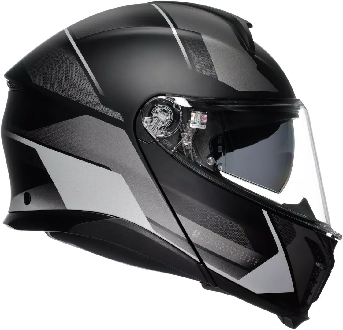 AGV Tourmodular Perception Casco negro mate/plateado XS (53/54) Figura 7