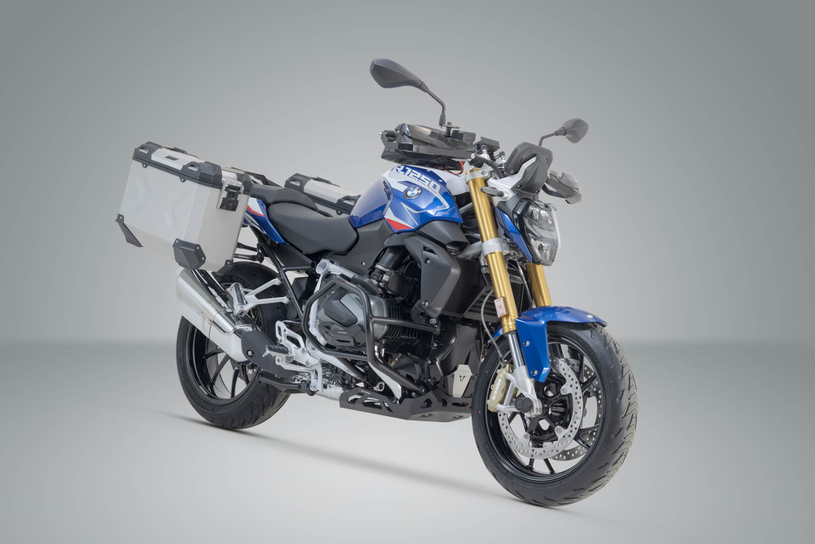 Sistem de carcasă din aluminiu SW-Motech TRAX ADV - Argintiu. 37/37 l. BMW R 1200 R/RS, R 1250 R/RS. Figura 2