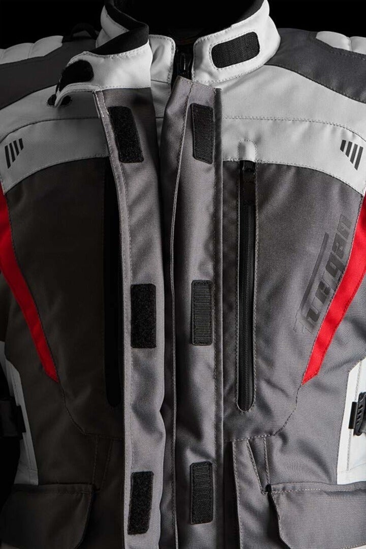 Furygan Apalaches Evo Damer Motorcykel Textil Jacka grå/vit/röd XXL Figur 6