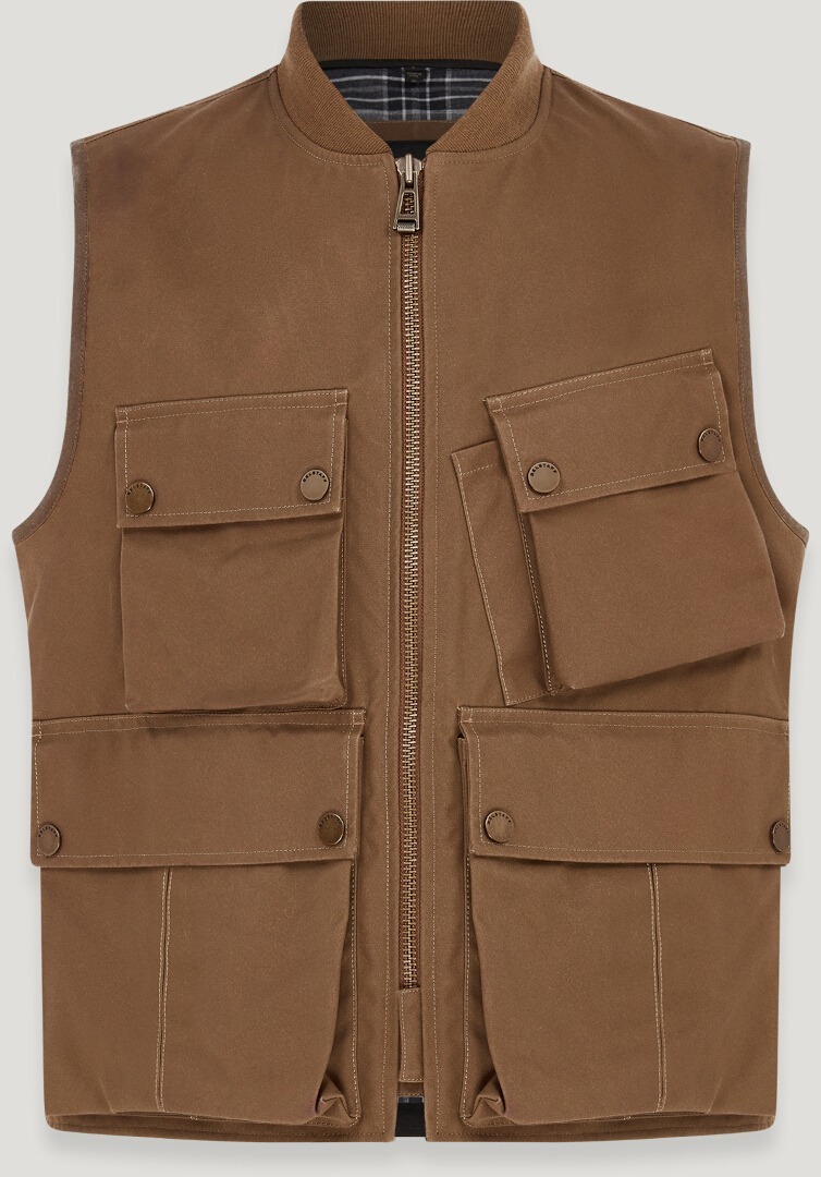 Belstaff Windermere Motorcykel vest Sand M Figur 1