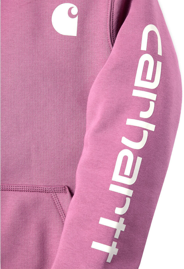 Carhartt Clarksburg Logo Sweat à capuche pour dames rose/blanc XL Figure 3