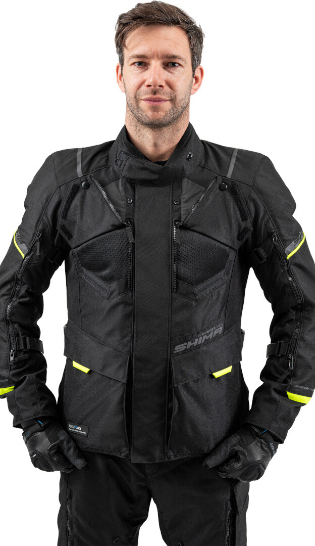 SHIMA Runner wasserdichte Motorrad Textiljacke schwarz/gelb L Abbildung 4