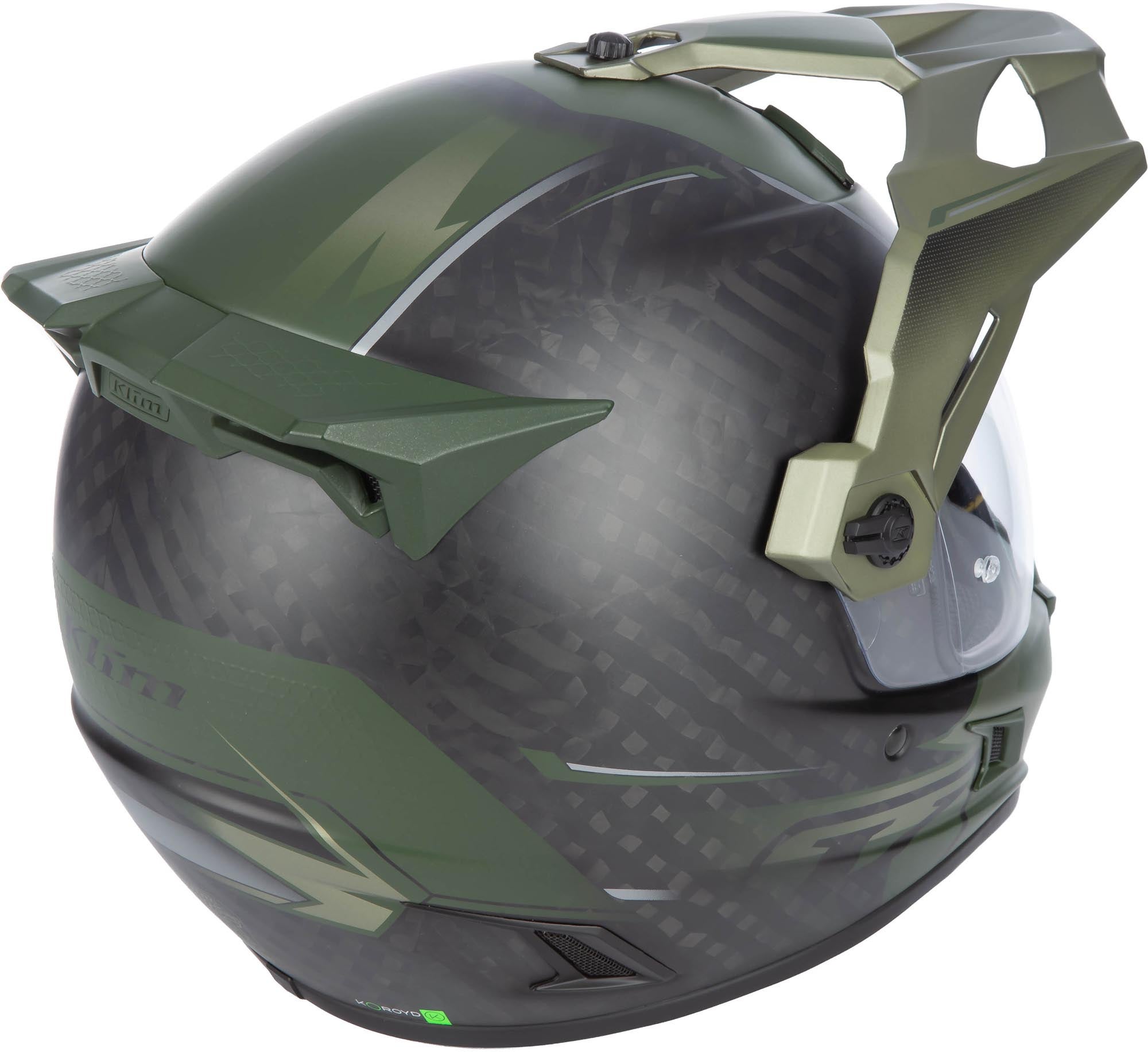 Klim Krios Pro Echo Carbon 엔듀로 헬멧 검정 무광/녹색 XS (53/54) 그림 4