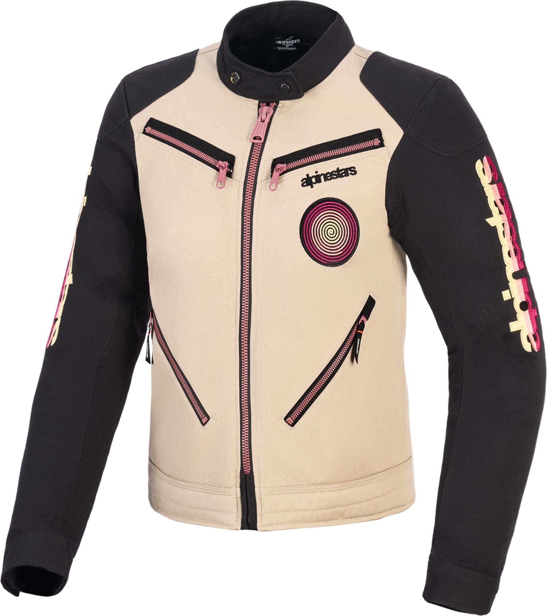 Alpinestars Stella Grace Veste textile moto pour dames beige/noir 2XL Figure 1