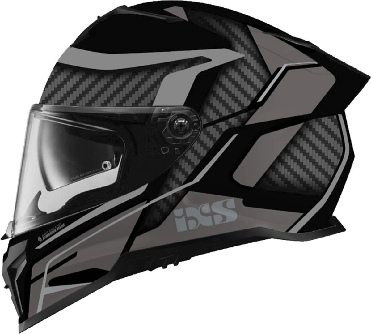 IXS iXS912 SV 2.0 Blade Casque Noir mat/argent L (59/60) Figure 1