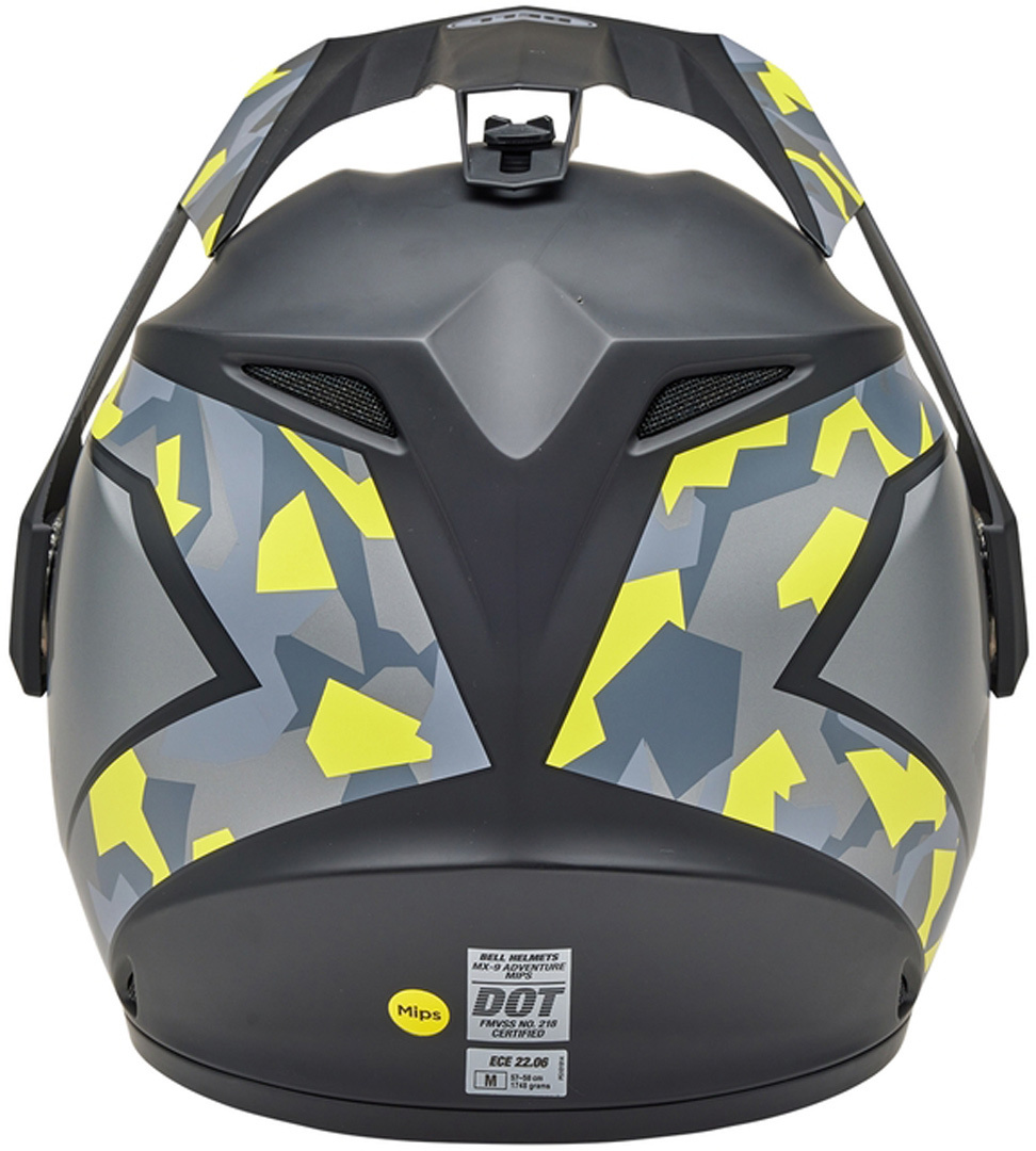 Bell MX-9 Adventure MIPS Enduro Hjälm grå/gul S (55/56) Figur 5