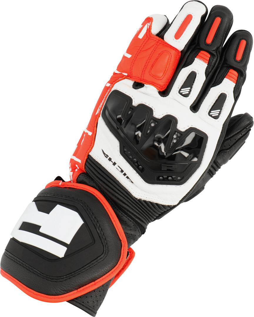 Richa Stradale Motorcycle Gloves black/red/white M Figure 2