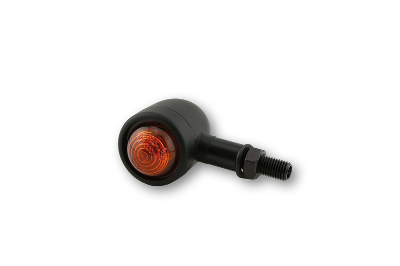 HIGHSIDER Smart Old School Typ 1 Lampindikator Kropp Svart / Lins Orange (Par), Fram och Bak Figur 2