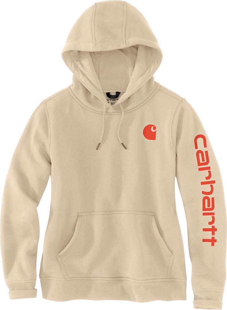 Carhartt Clarksburg Logo Hættetrøje til damer Fløde XL Figur 1