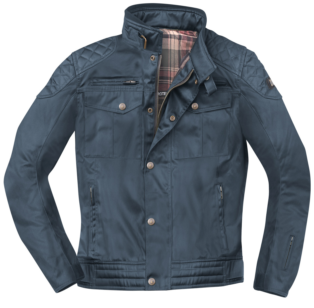 Bogotto Barton waterproof Motorcycle Waxed Jacket navy blue L Figure 3