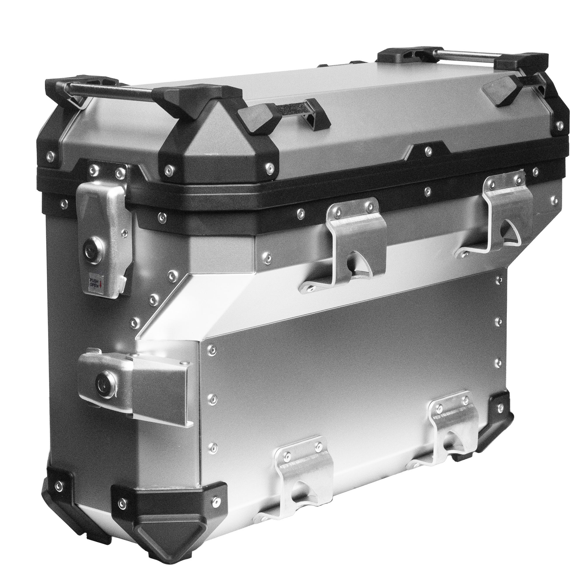 FC-Moto Terreno EVO 36 L Alu Side Case left with cutout Silver Figure 1