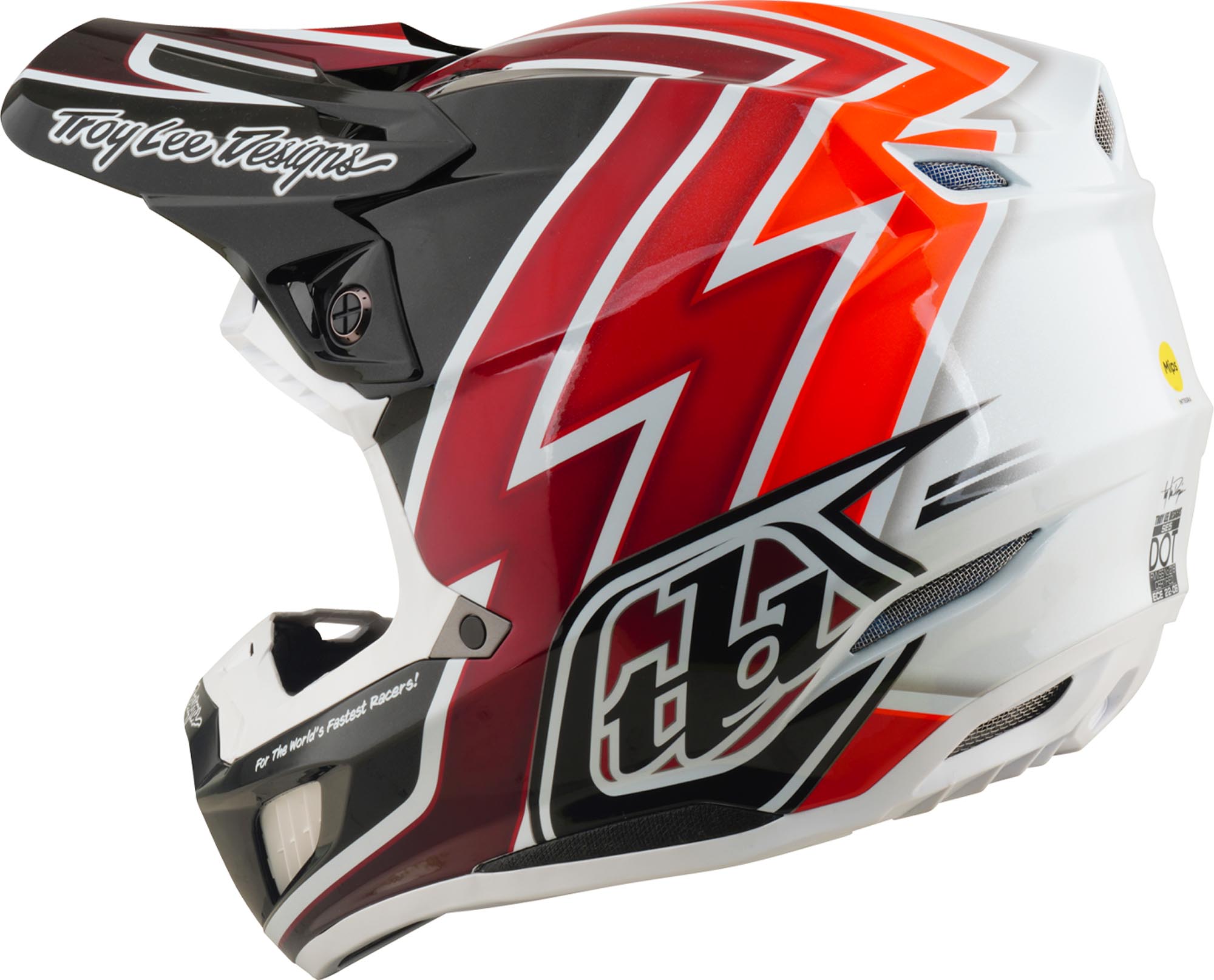 Troy Lee Designs SE5 Composite MIPS Boltz Motocross Helmet M (57/58) Figure 6