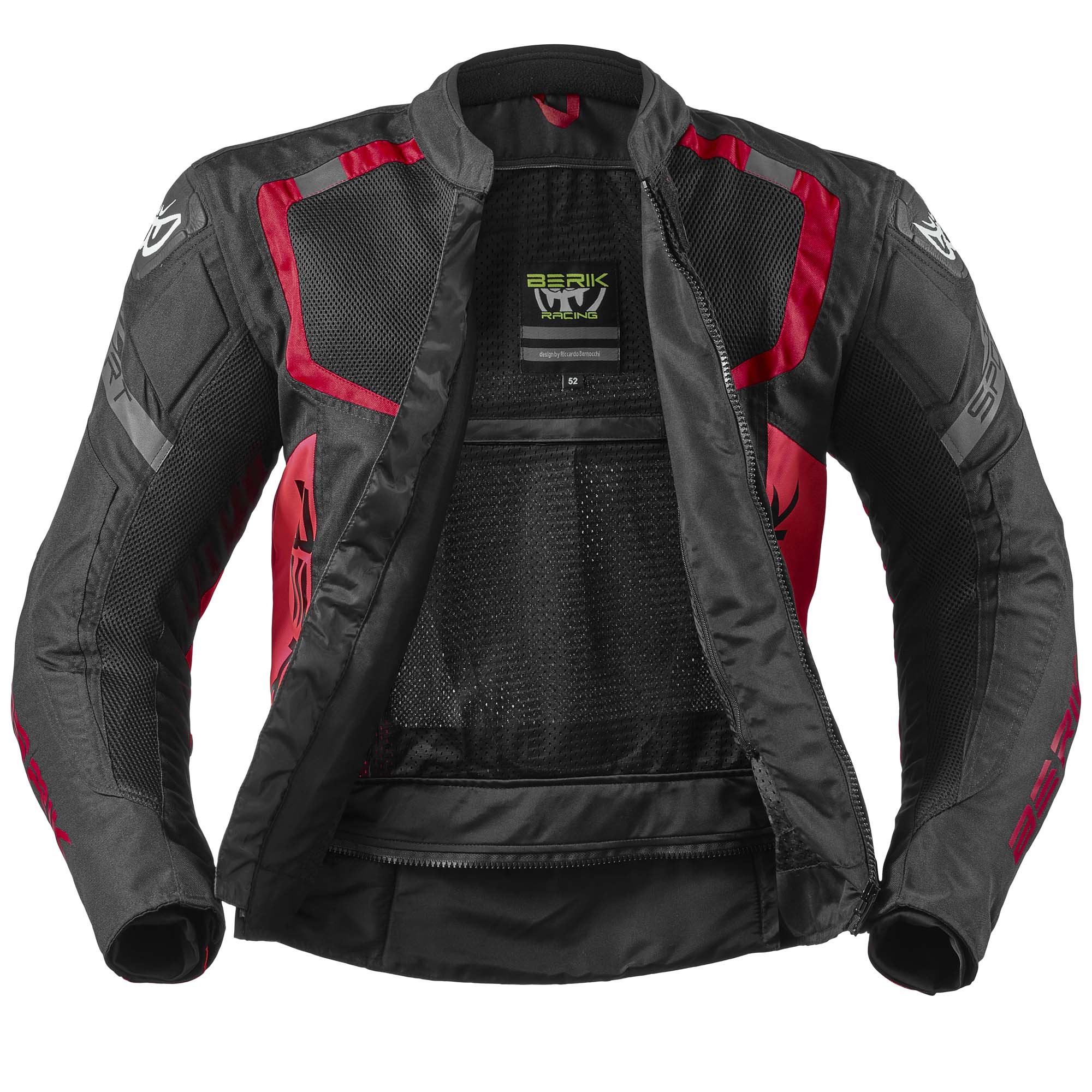 Berik X-Speed 2 Motorcycle Textile Jacket black/red 56 Figure 4