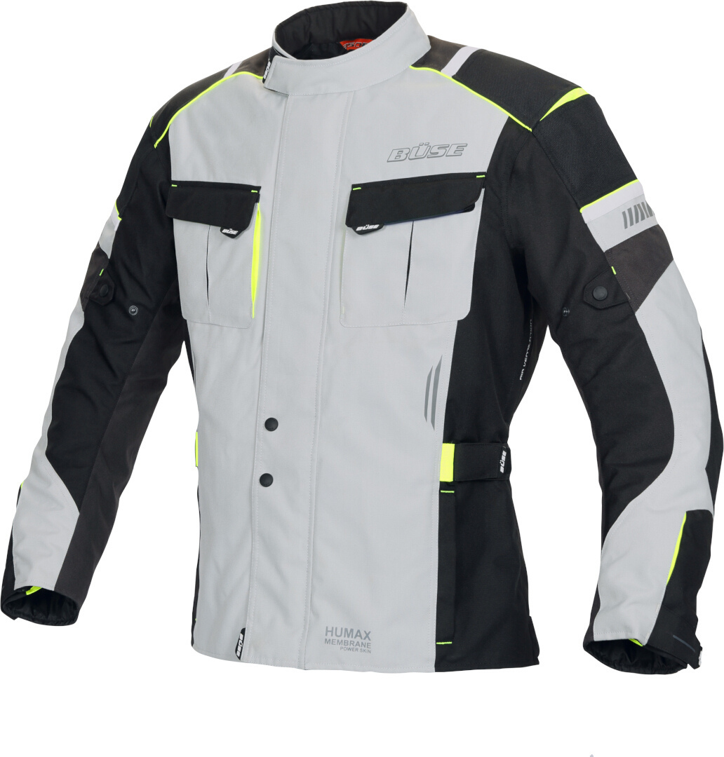 Büse Breno Pro Motorrad Textiljacke schwarz/hellgrau M Abbildung 1