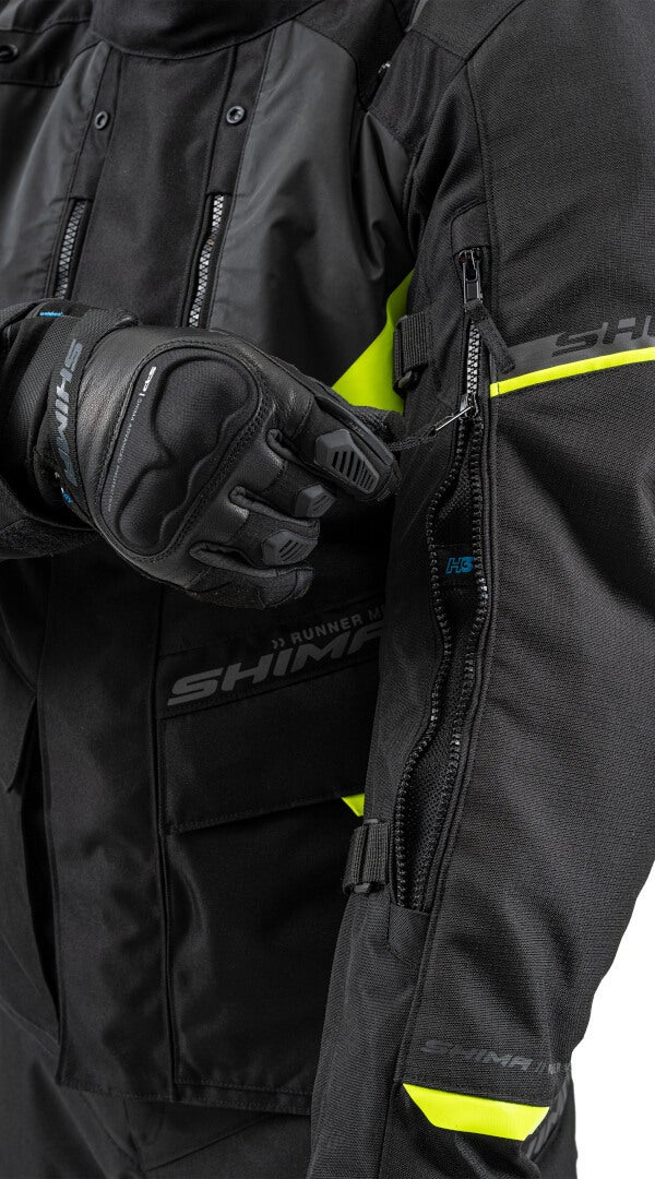 SHIMA Runner wasserdichte Motorrad Textiljacke schwarz/gelb L Abbildung 7