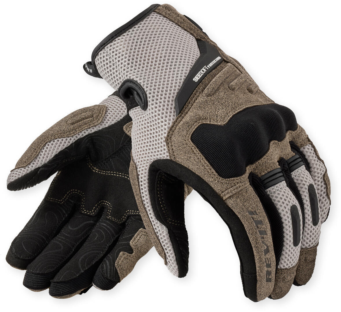 Revit Cavern Damen Motorrad Handschuhe sand/schwarz L Abbildung 1