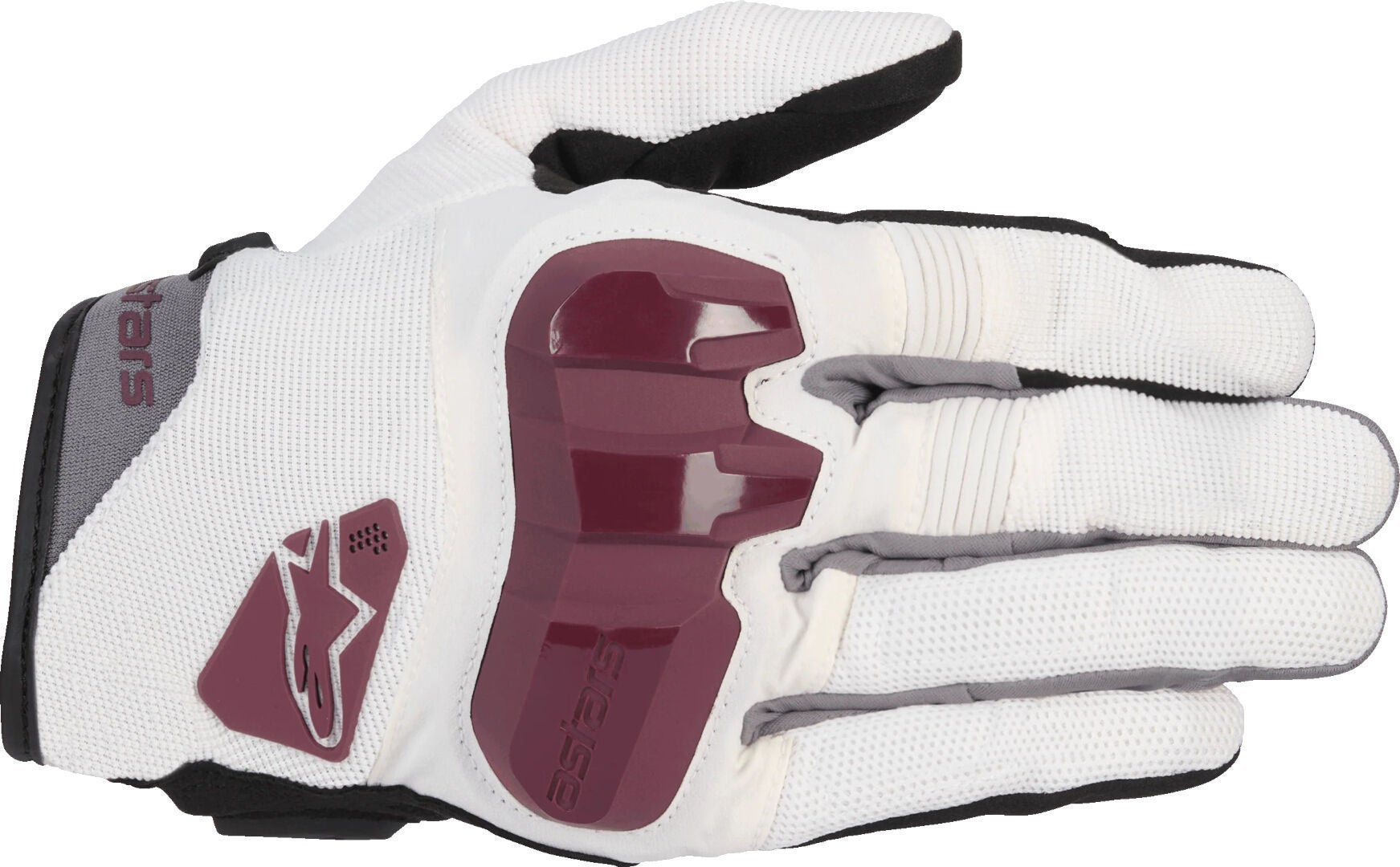 Alpinestars Women's White/Red Chrome Motorcycle Gloves