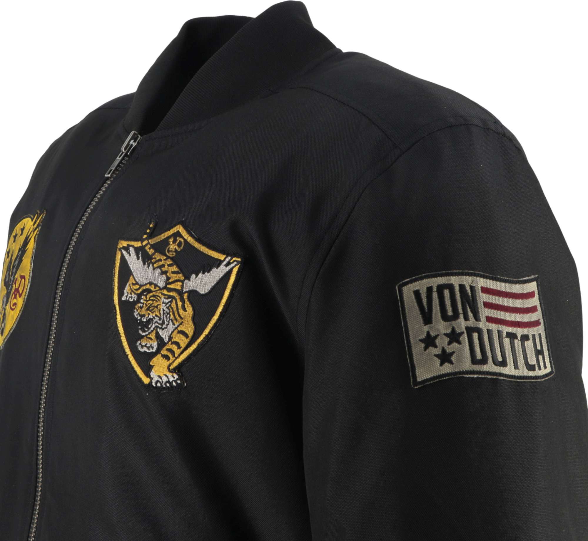 Side view of Von Dutch X Helstons Fight Motorcycle Textile Jacket