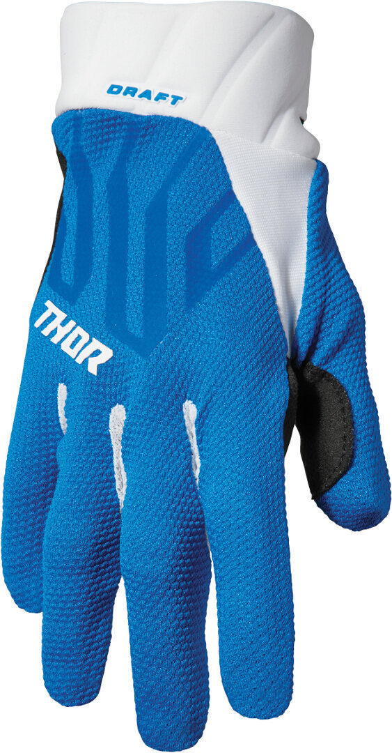 Thor Draft Lines Motocross Gloves blue/white M Figure 1