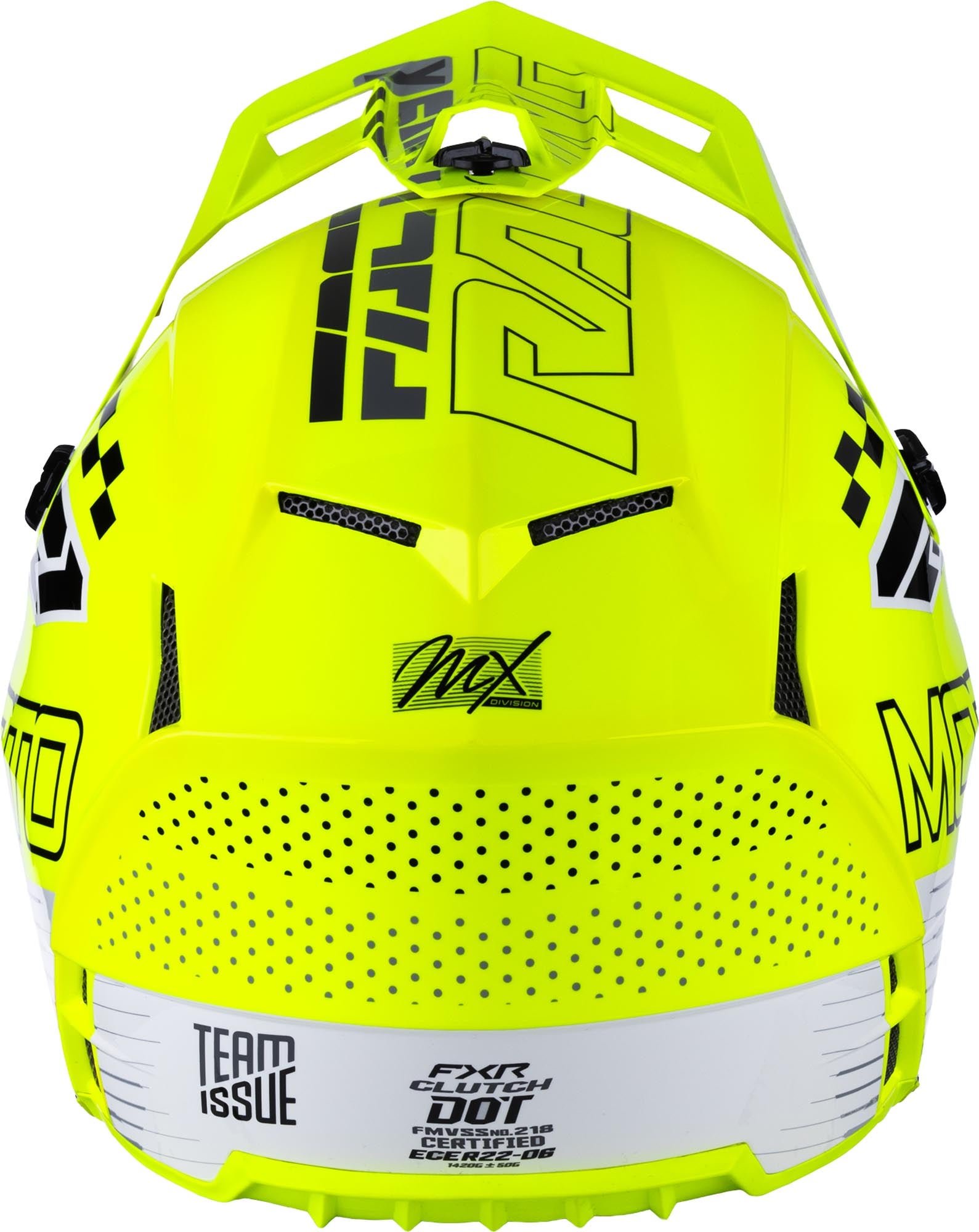 FXR Clutch Race Div Motorcross helm Geel/zwart/wit 2XL Figuur 5
