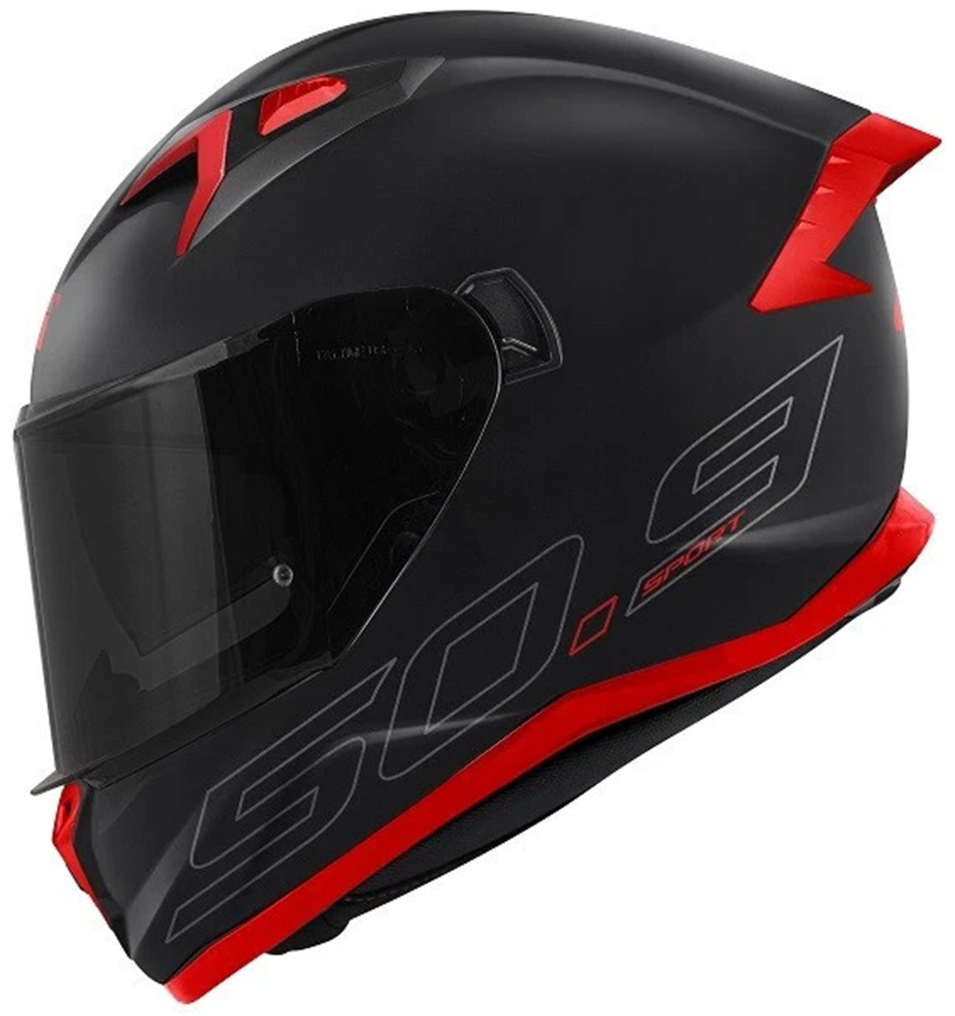 GIVI 50.9 Sport Atomic Hjälm svart matt/silver/röd L Figur 2