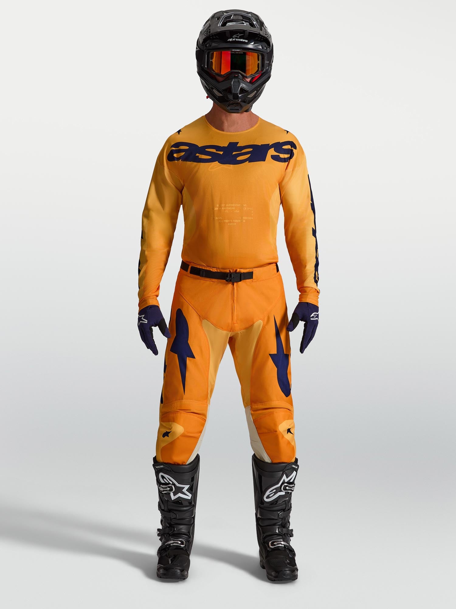 Alpinestars Racer Amber モトクロスパンツ オレンジ/ブルー/イエロー 38 図5