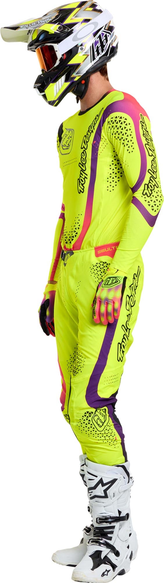 Troy Lee Designs SE Ultra Aura 越野摩托車褲 螢光黃 34 圖14